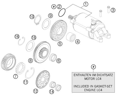 Náhled schématu ELECTRIC STARTER