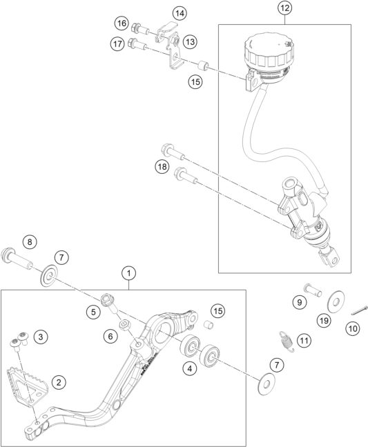 Náhled schématu REAR BRAKE CONTROL