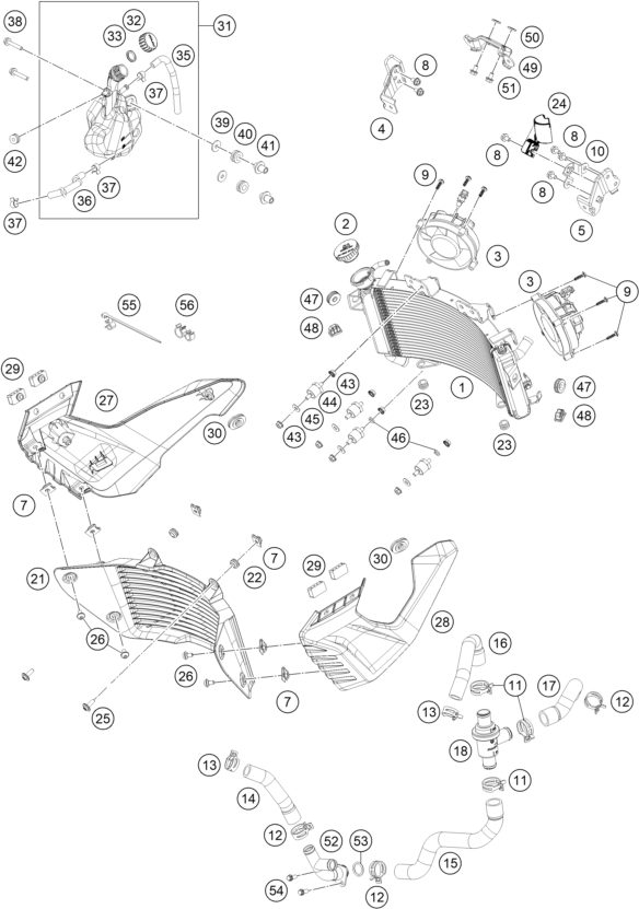 Náhled schématu COOLING SYSTEM