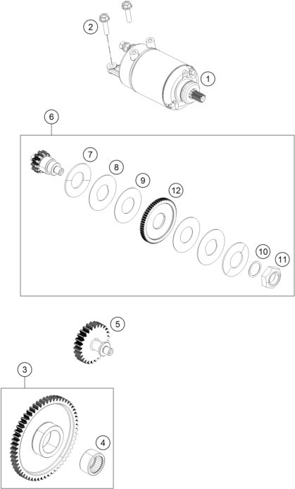 Náhled schématu ELECTRIC STARTER