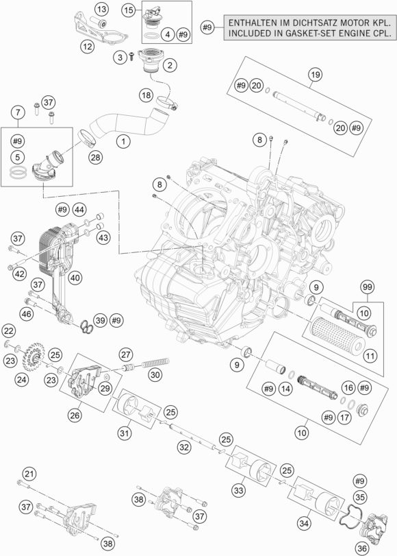Náhled schématu LUBRICATING SYSTEM