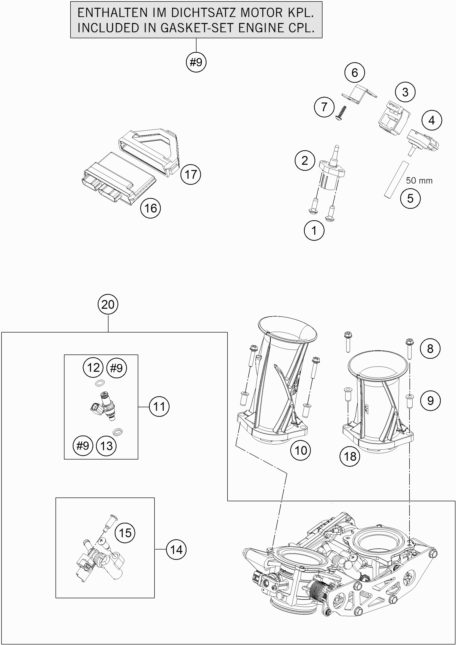 Náhled schématu THROTTLE BODY