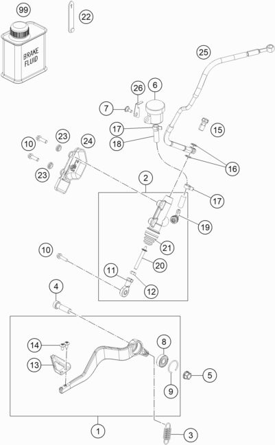 Náhled schématu REAR BRAKE CONTROL