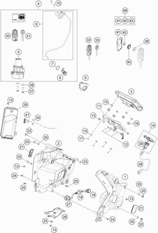 Náhled schématu INSTRUMENTS / LOCK SYSTEM