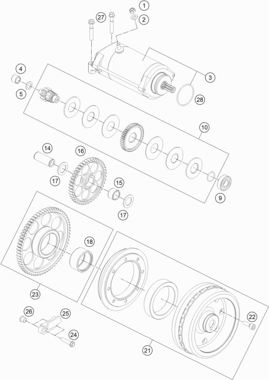 Náhled schématu ELECTRIC STARTER