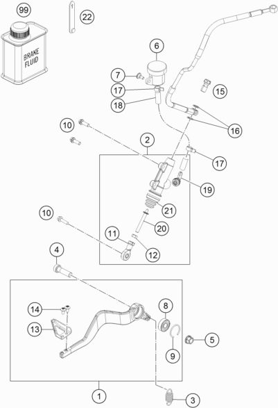 Náhled schématu REAR BRAKE CONTROL