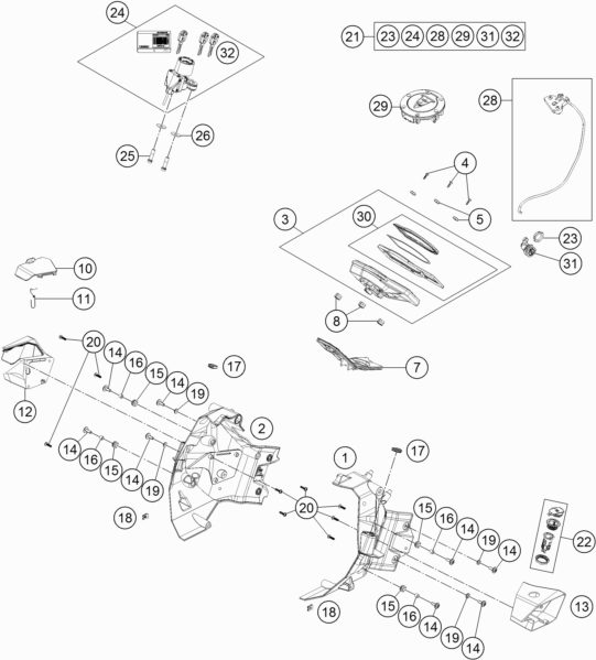 Náhled schématu INSTRUMENTS / LOCK SYSTEM