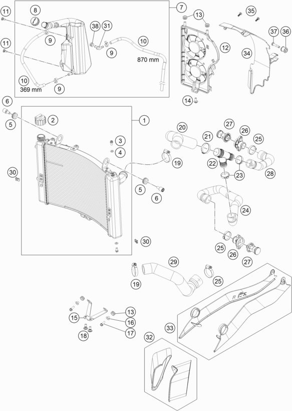 Náhled schématu COOLING SYSTEM