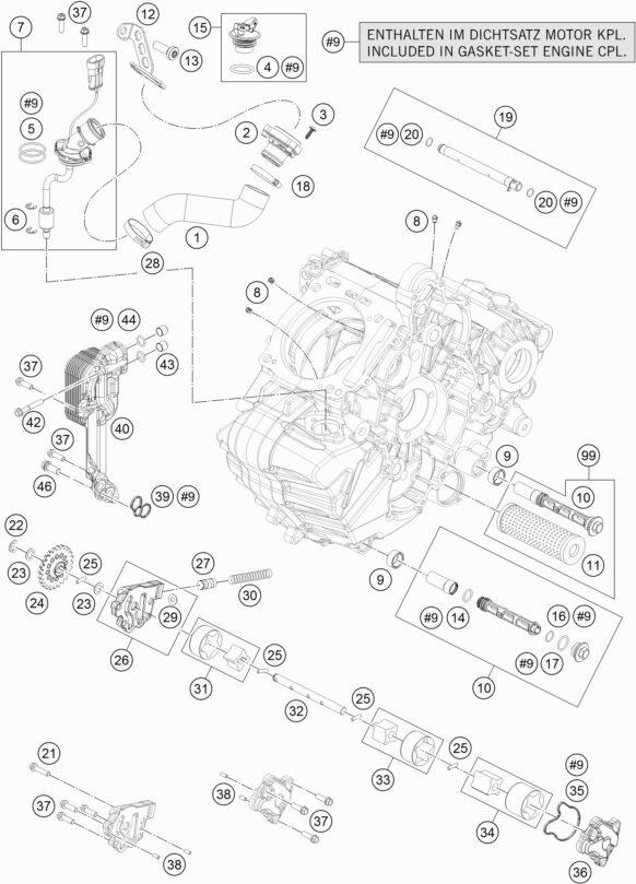 Náhled schématu LUBRICATING SYSTEM