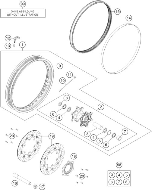 Náhled schématu FRONT WHEEL