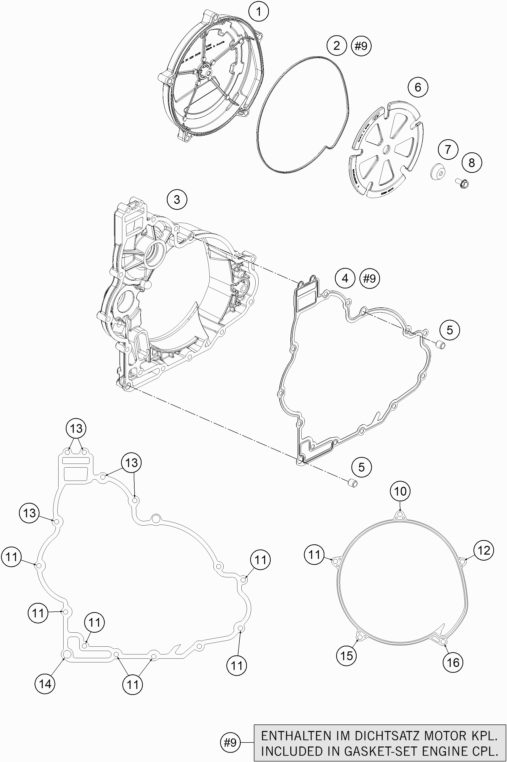 Náhled schématu CLUTCH COVER