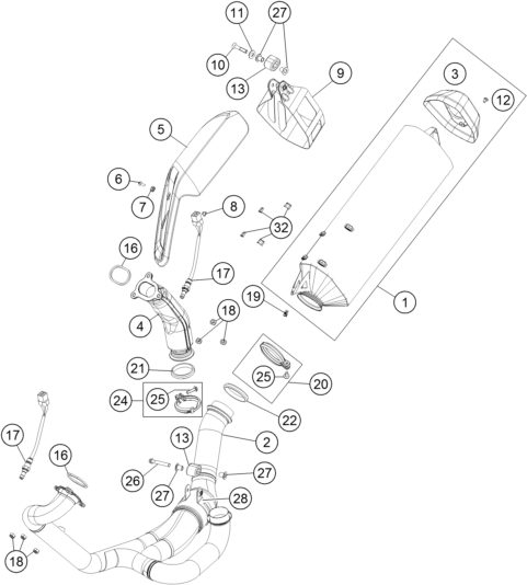 Náhled schématu EXHAUST SYSTEM