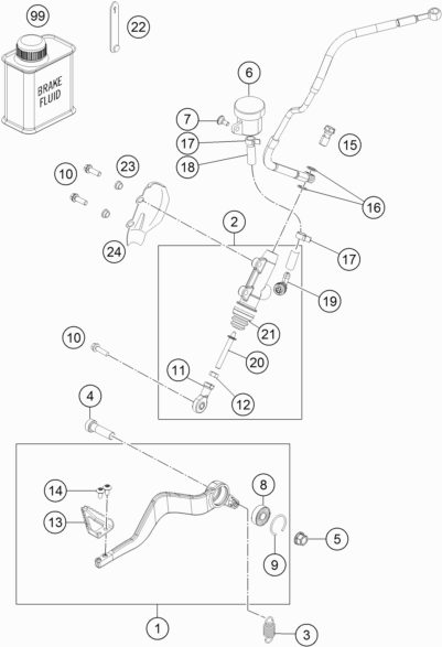Náhled schématu REAR BRAKE CONTROL