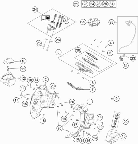 Náhled schématu INSTRUMENTS / LOCK SYSTEM