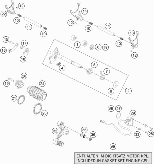 Náhled schématu SHIFTING MECHANISM