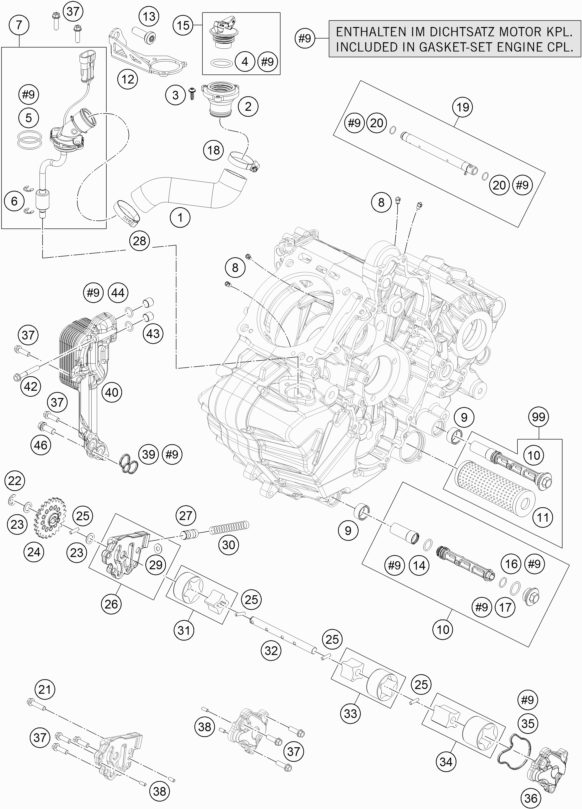 Náhled schématu LUBRICATING SYSTEM
