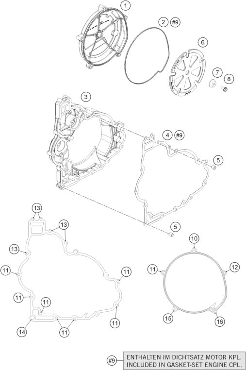 Náhled schématu CLUTCH COVER