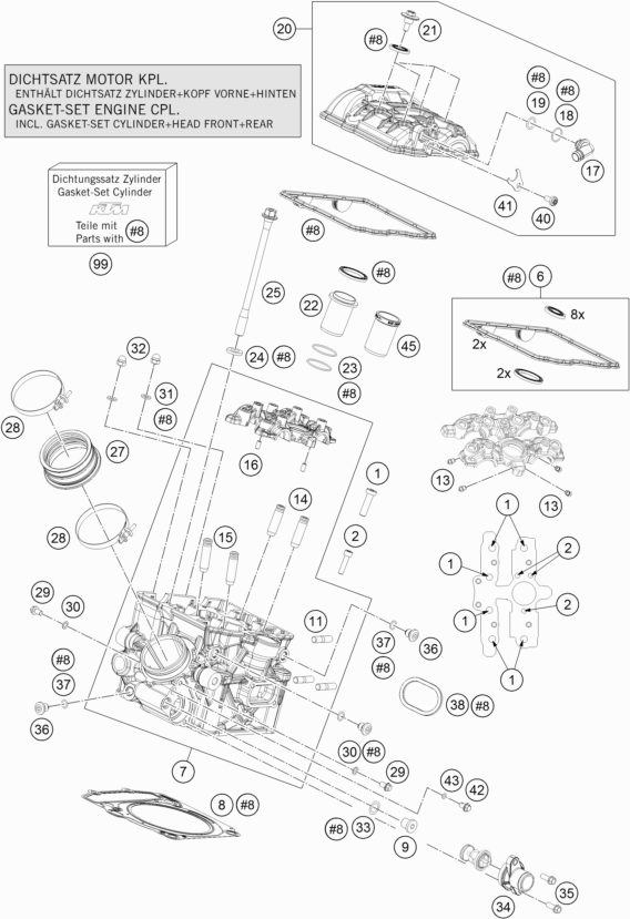 Náhled schématu CYLINDER HEAD REAR