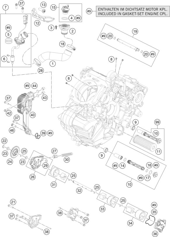 Náhled schématu LUBRICATING SYSTEM