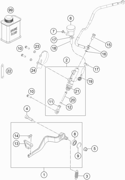 Náhled schématu REAR BRAKE CONTROL