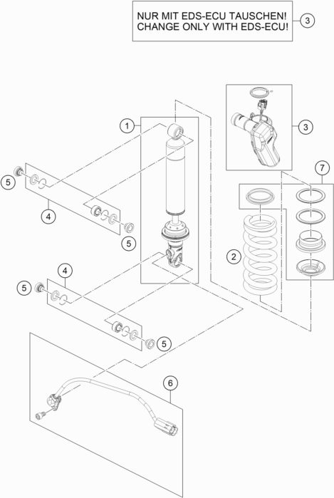 Náhled schématu SHOCK ABSORBER DISASSEMBLED