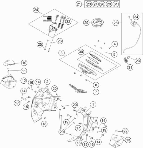 Náhled schématu INSTRUMENTS / LOCK SYSTEM