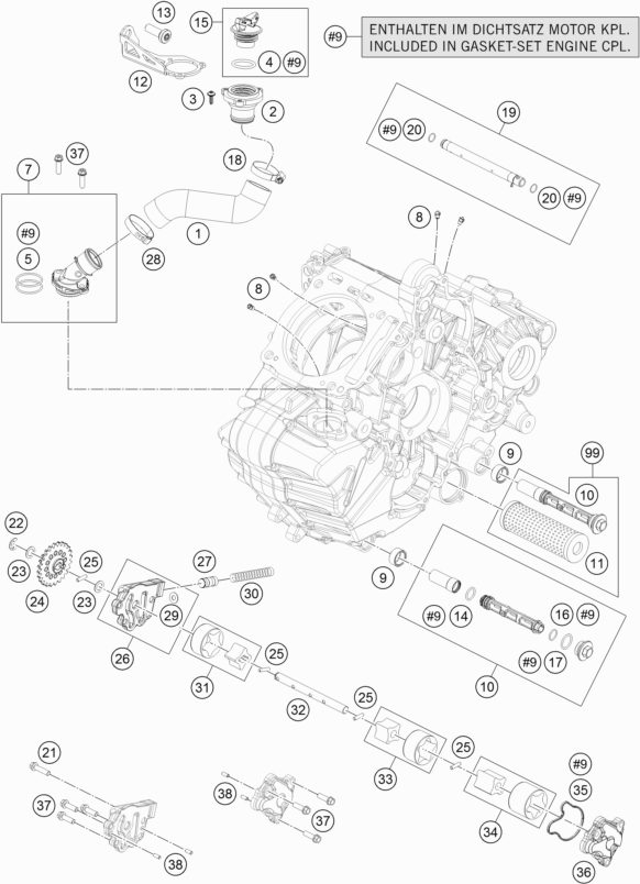 Náhled schématu LUBRICATING SYSTEM
