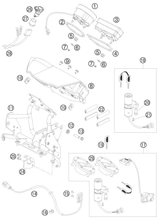 Náhled schématu INSTRUMENTS / LOCK SYSTEM