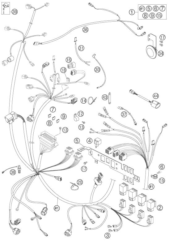 Náhled schématu WIRING HARNESS