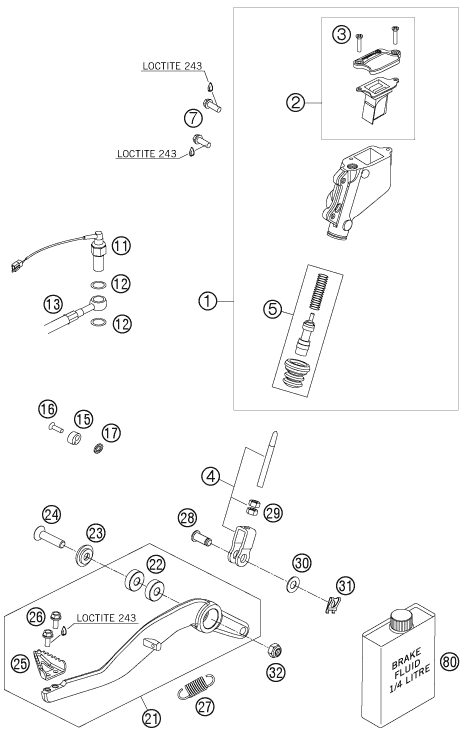 Náhled schématu REAR BRAKE CONTROL