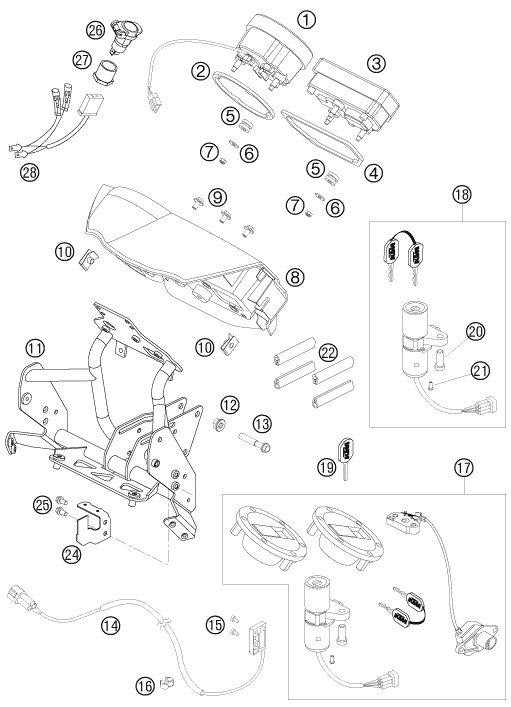 Náhled schématu INSTRUMENTS / LOCK SYSTEM