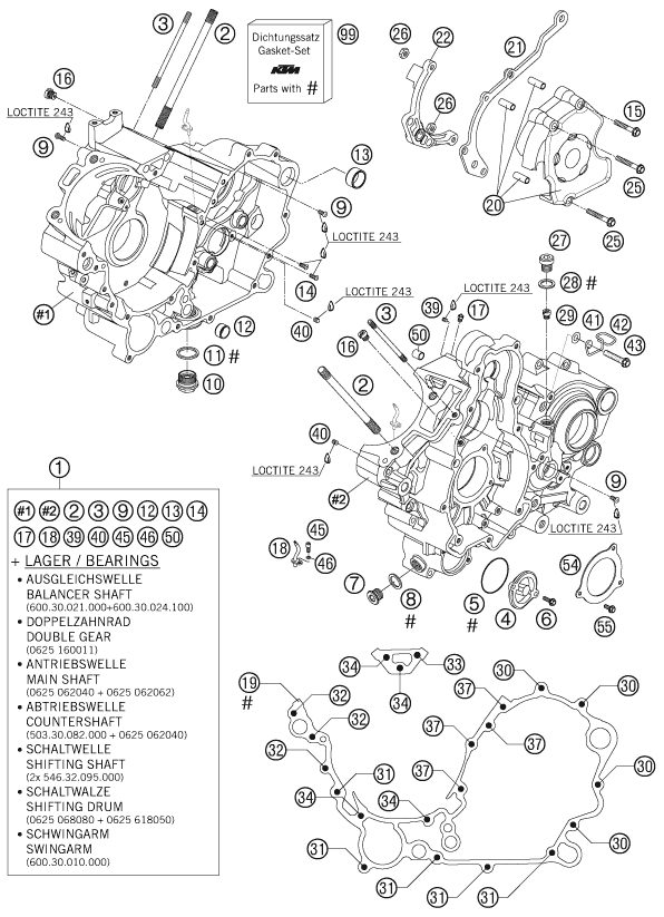 Náhled schématu ENGINE CASE