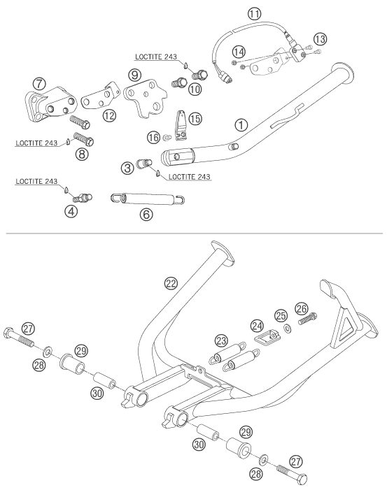 Náhled schématu SIDE / CENTER STAND