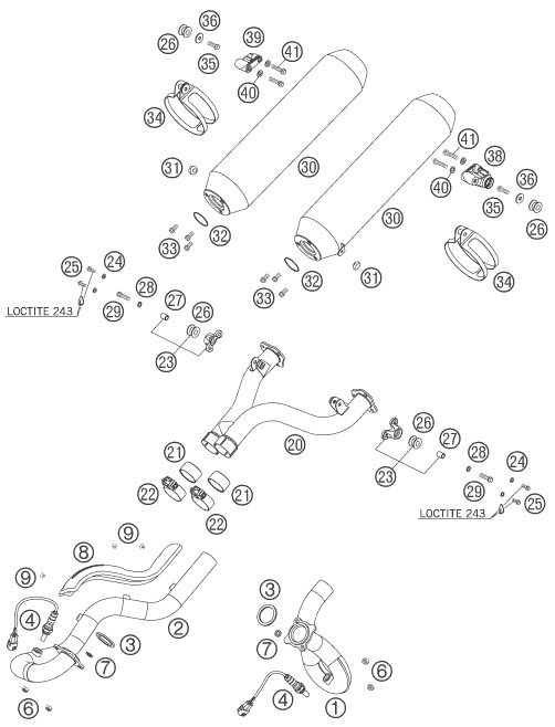 Náhled schématu EXHAUST SYSTEM