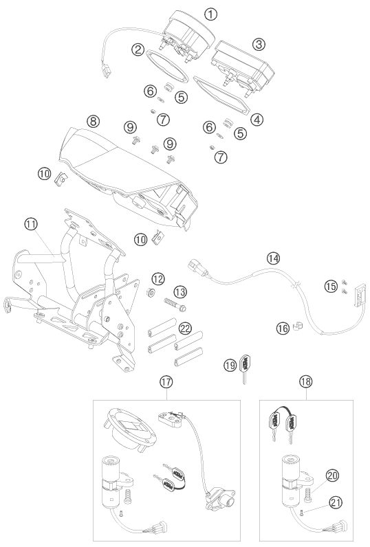 Náhled schématu INSTRUMENTS / LOCK SYSTEM