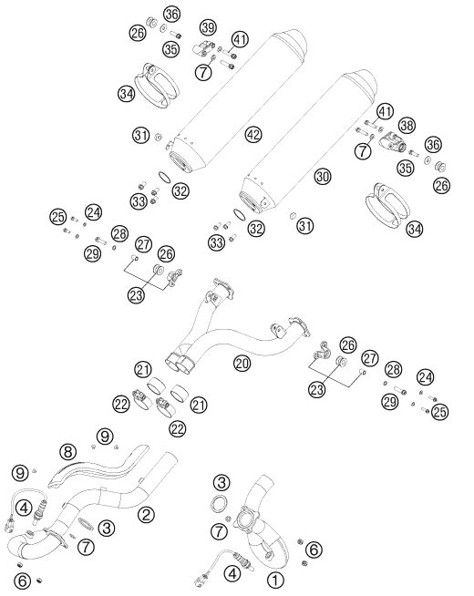Náhled schématu EXHAUST SYSTEM