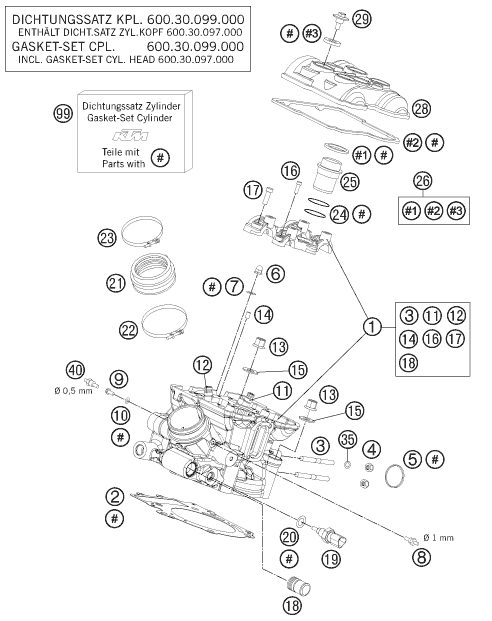 Náhled schématu CYLINDER HEAD REAR
