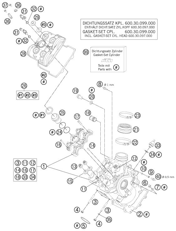 Náhled schématu CYLINDER HEAD FRONT
