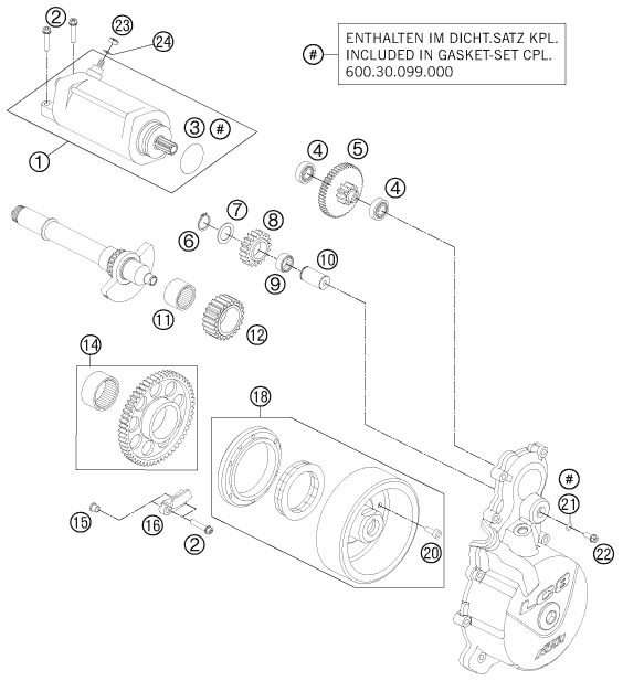 Náhled schématu ELECTRIC STARTER