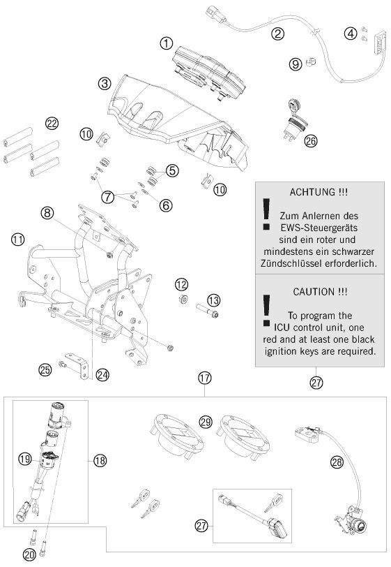 Náhled schématu INSTRUMENTS / LOCK SYSTEM