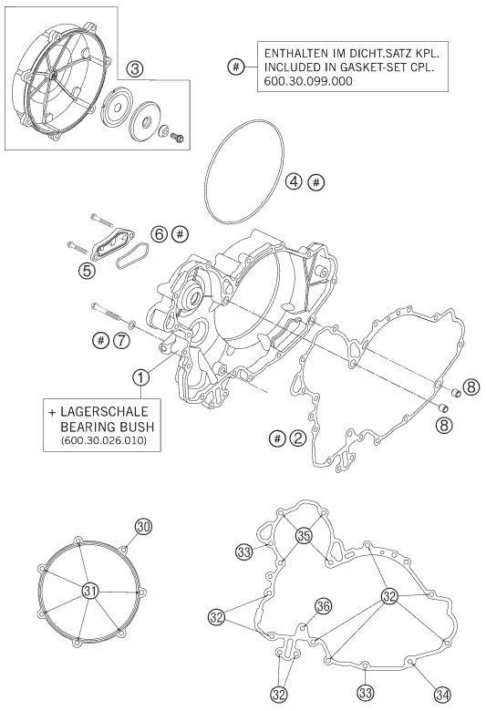 Náhled schématu CLUTCH COVER