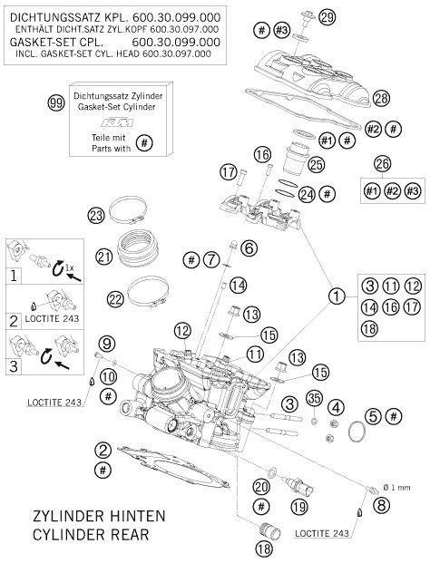 Náhled schématu CYLINDER HEAD REAR