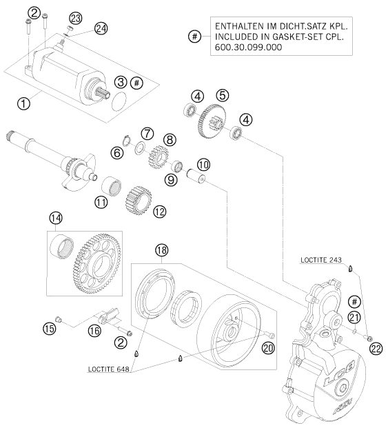Náhled schématu ELECTRIC STARTER