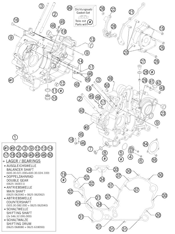 Náhled schématu ENGINE CASE