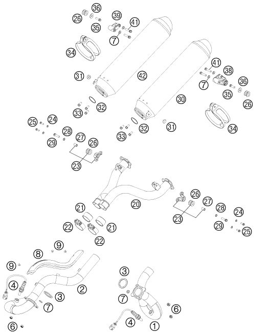 Náhled schématu EXHAUST SYSTEM