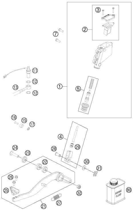 Náhled schématu REAR BRAKE CONTROL