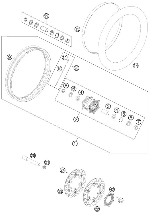 Náhled schématu FRONT WHEEL
