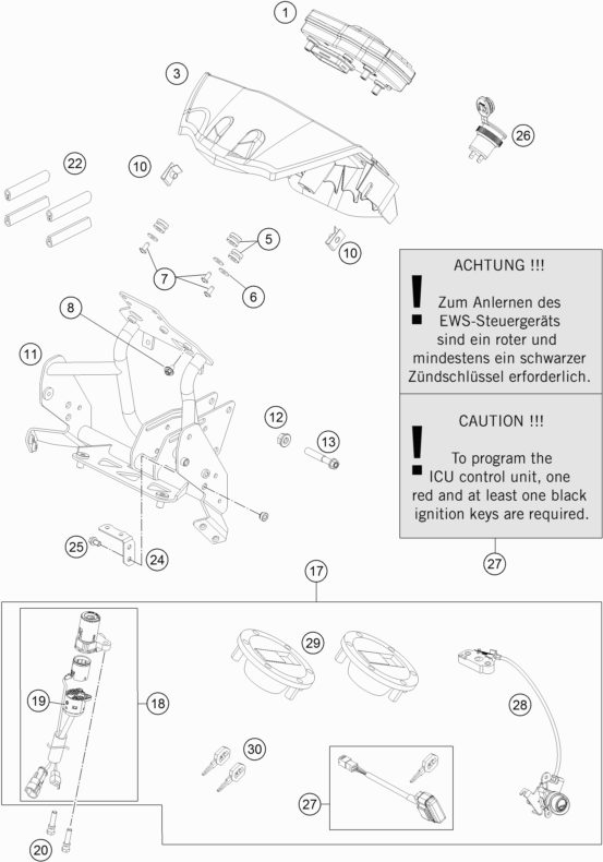 Náhled schématu INSTRUMENTS / LOCK SYSTEM