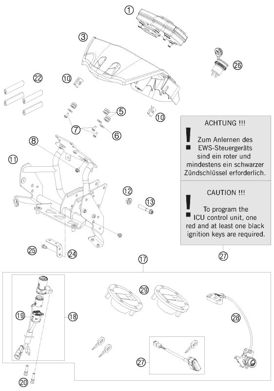 Náhled schématu INSTRUMENTS / LOCK SYSTEM