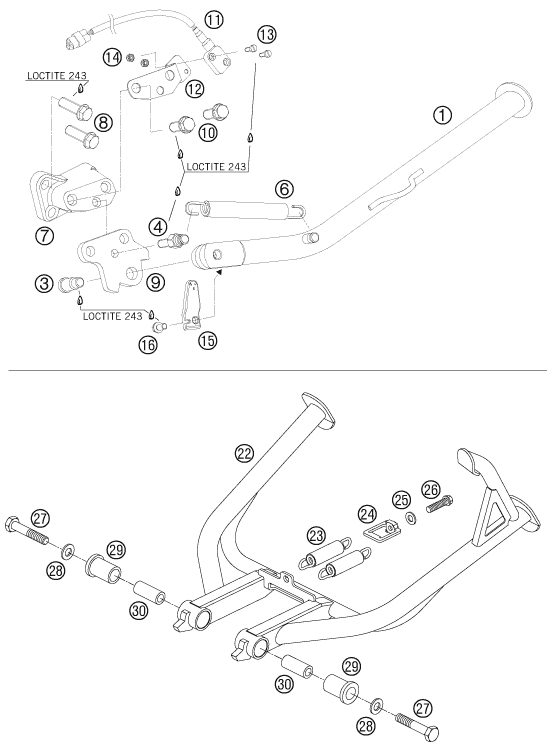 Náhled schématu SIDE / CENTER STAND